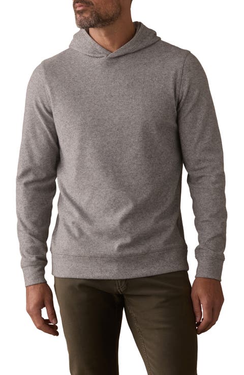 Brushed Textured Knit Hoodie