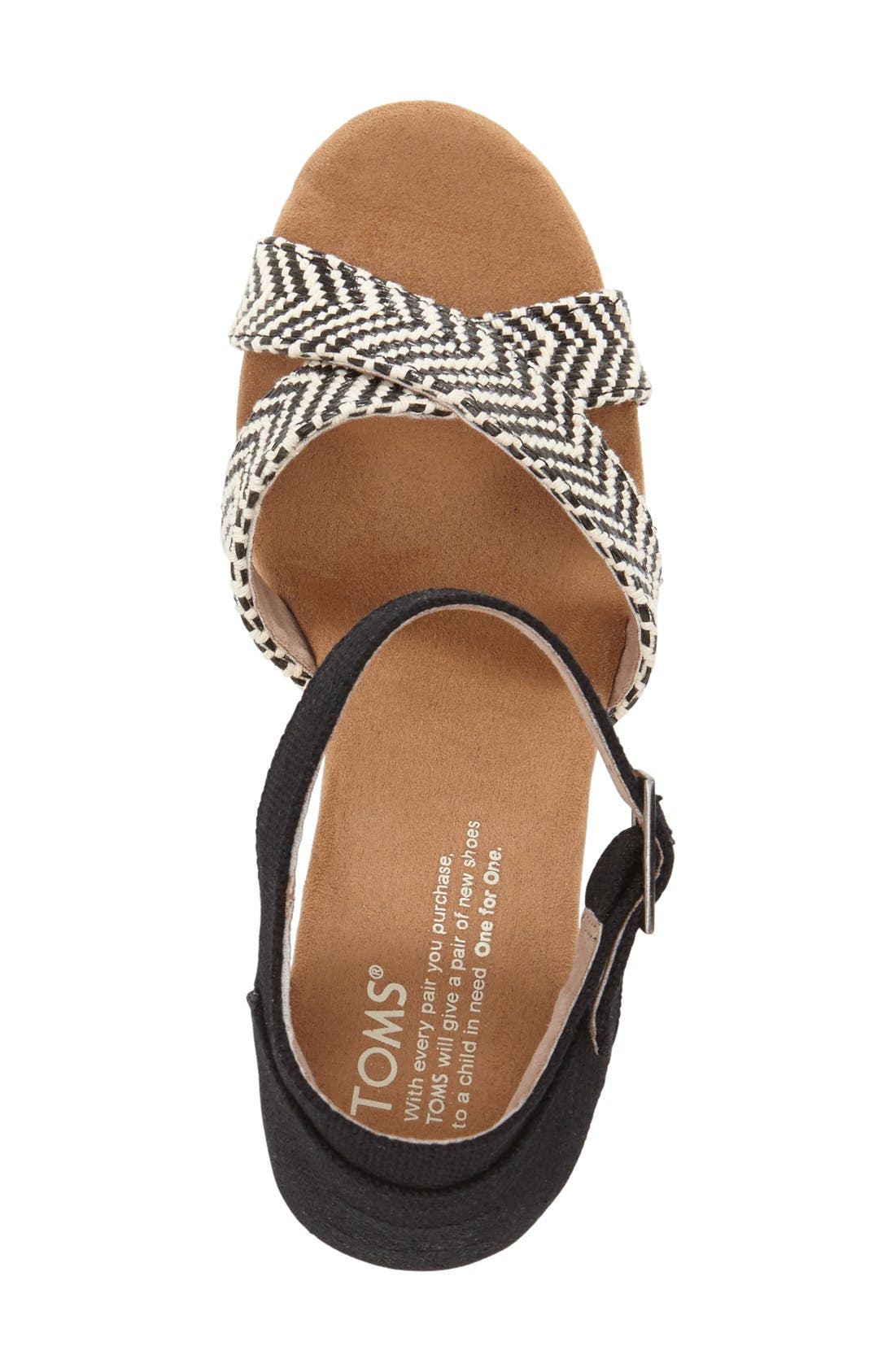 TOMS Platform Wedge Sandal, Alternate, color, 