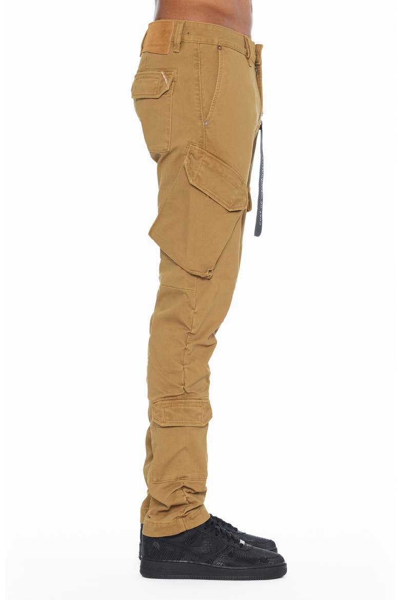 Rocker Slim Straight Cargo Pants, Alternate, color, BROWN SUGAR