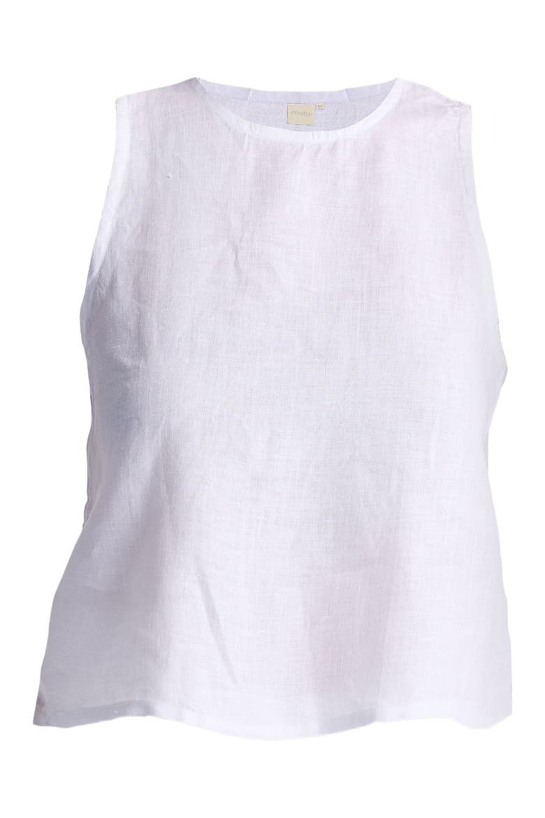 Button Back Embroidered Crop Top, Alternate, color, Coconut white