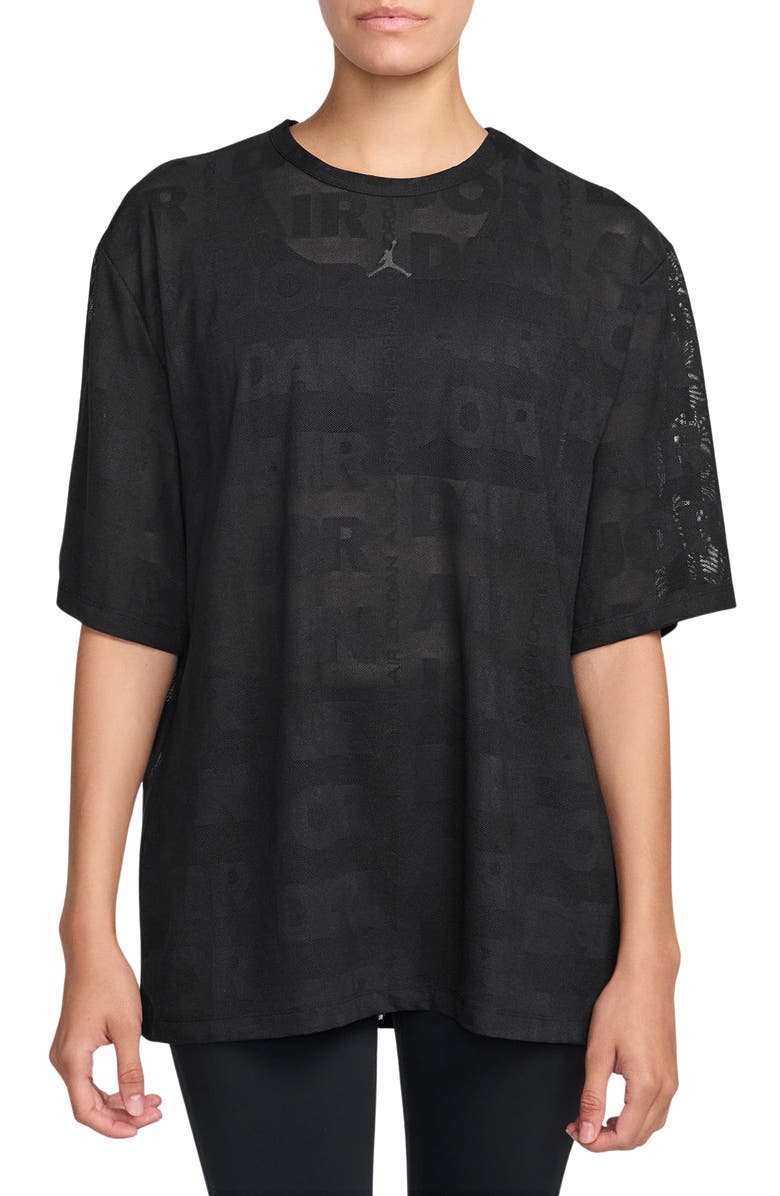 Jordan Flight Boxy Semisheer Top, Main, color,