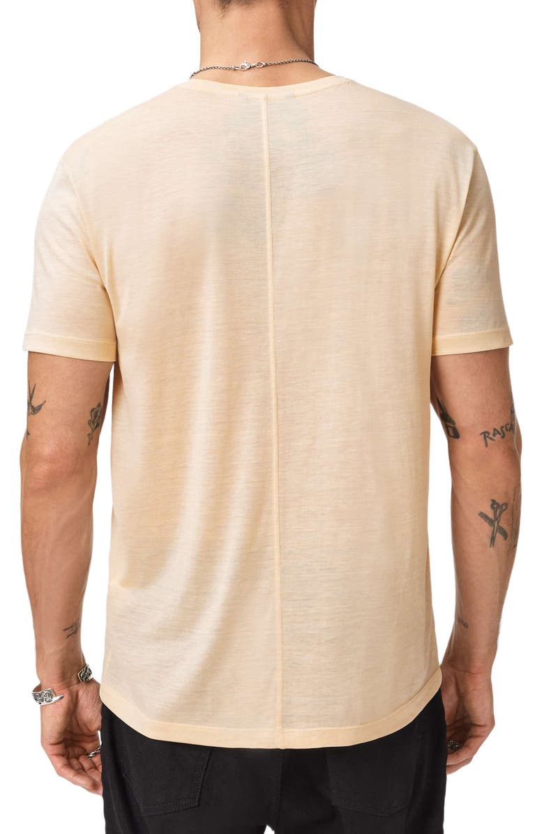 John Varvatos Amato Silk & Organic Cotton Crewneck T-Shirt, Alternate, color, Faded Twine