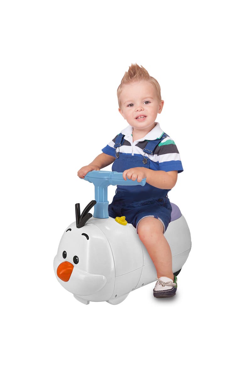 Lights & Sounds Zoom Ride-On Olaf Disney Frozen Vehicle, Alternate, color, White