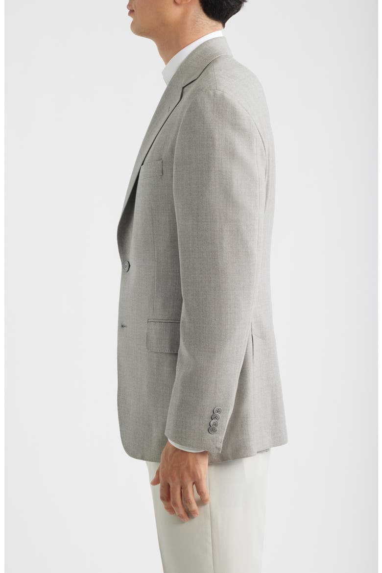 Weightless Light Grey Stretch Wool Suit Jacket, Alternate, color, LIGHT GREY