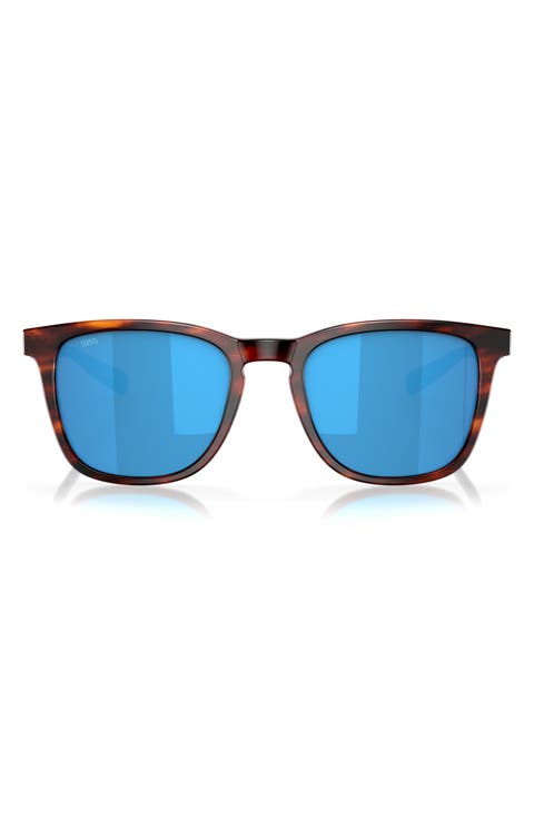 Sullivan 53mm Mirrored Square Sunglasses