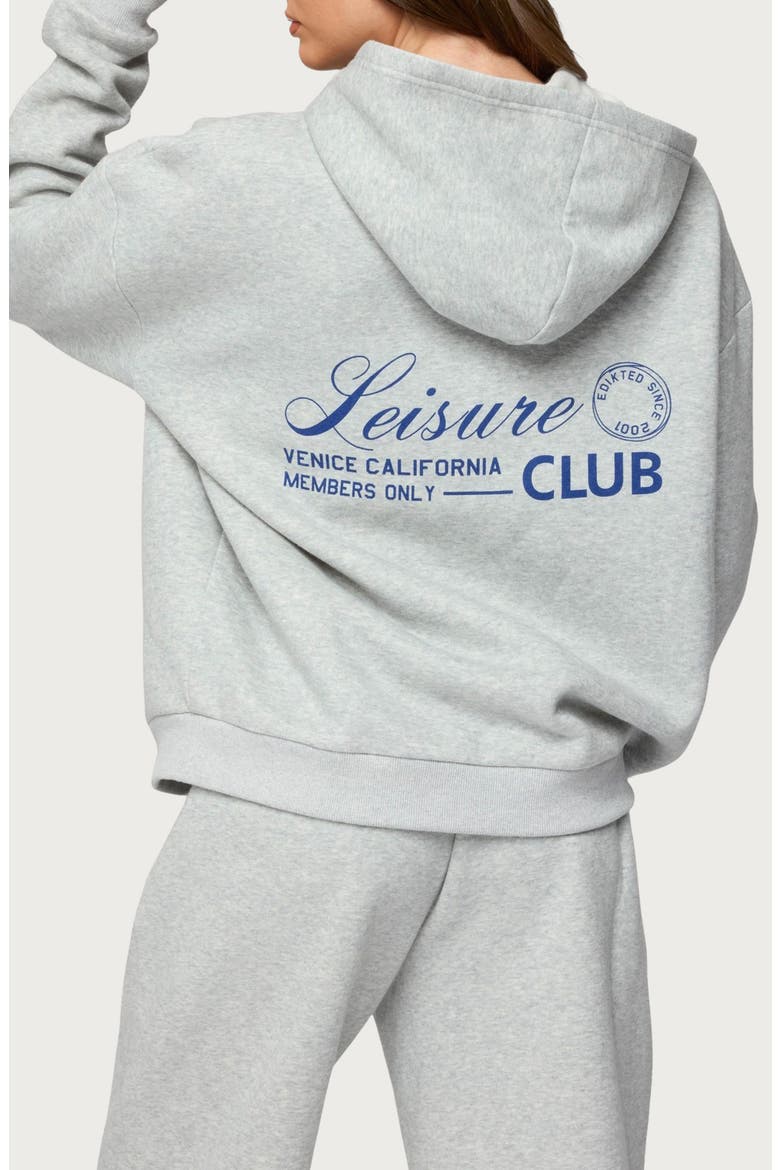 Leisure Club Hoodie, Alternate, color, GRAY-MELANGE