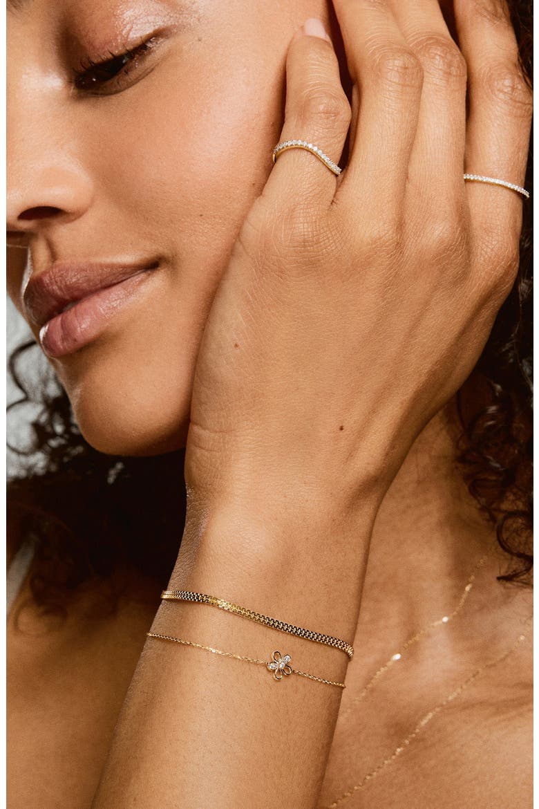 Fleurette Bracelet, Alternate, color, Yellow Gold
