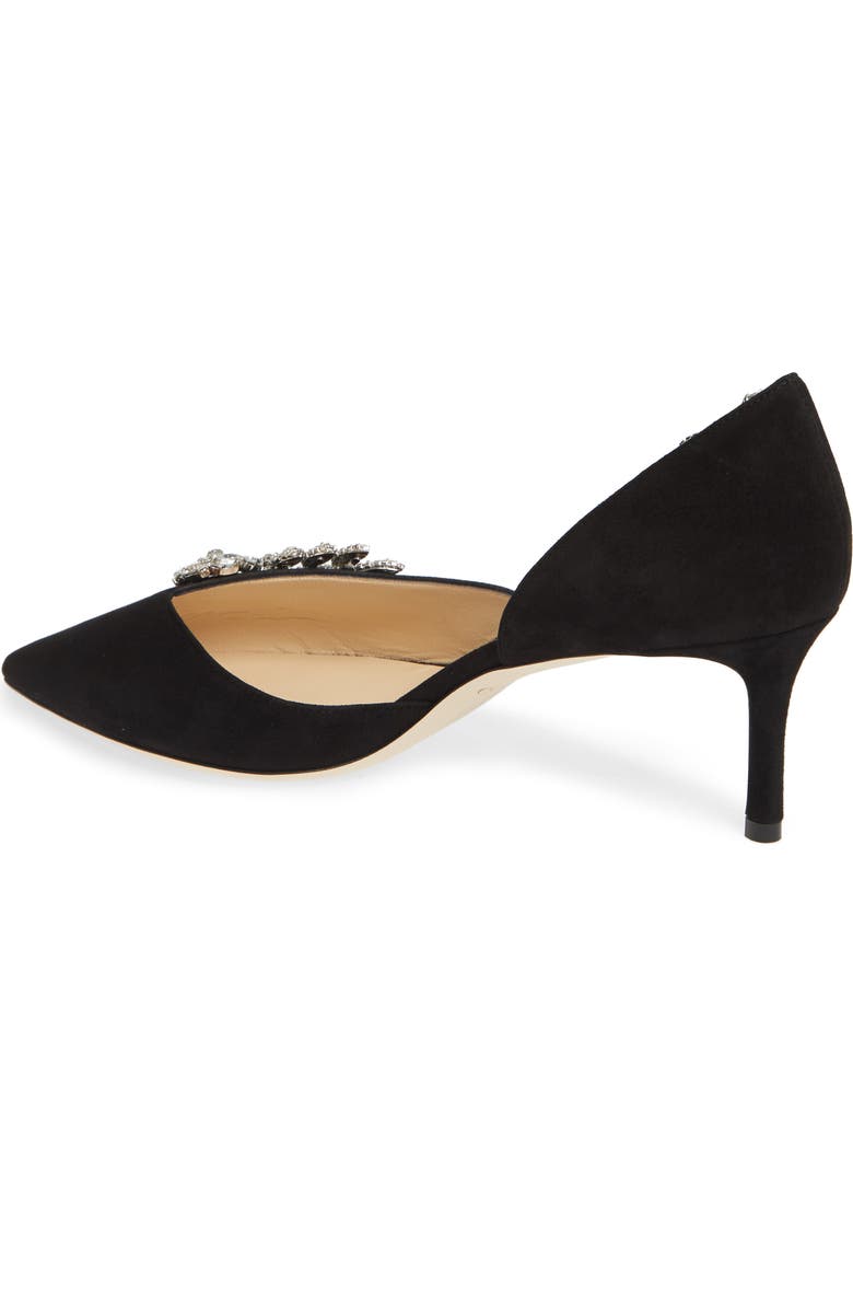 Jimmy Choo Teja Embellished Suede d'Orsay Pump, Alternate, color,