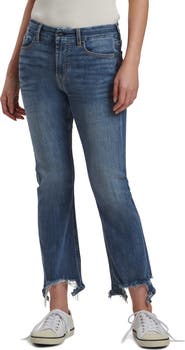 7 for all Mankind 7FAM Jen7 Cropped Skinny Raw Hem Jeans Size 4 on sale