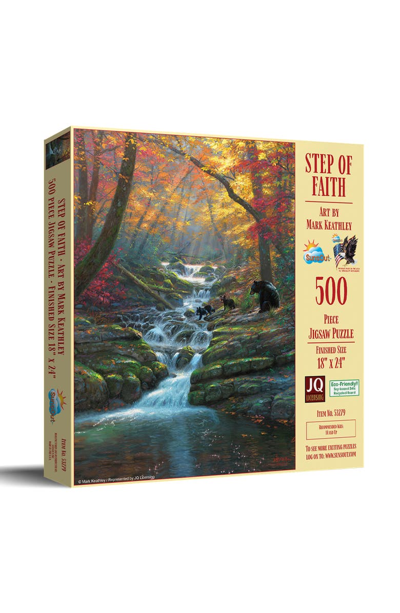 Sunsout Step of Faith 500 piece Jigsaw Puzzle for Adults, Main, color, Multicolor