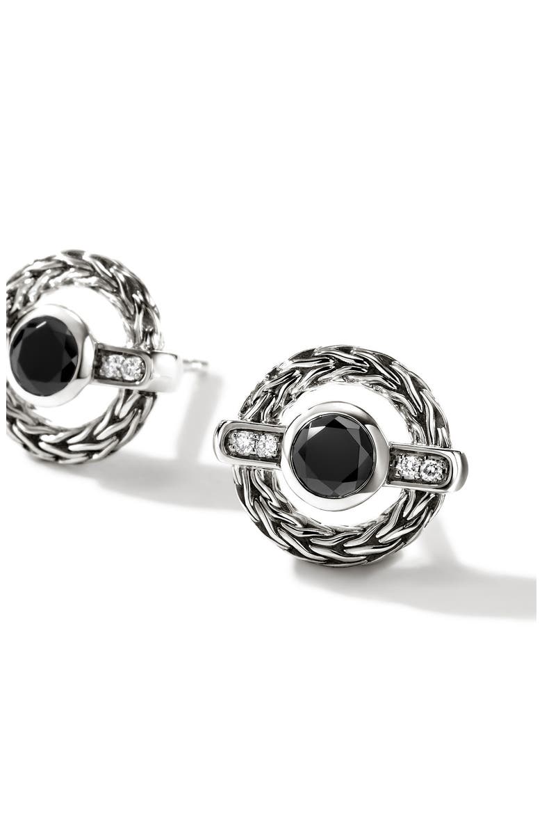 Icon Stud Earring, Sterling Silver, Black Sapphire (Nordstrom Exclusive), Alternate, color, BLACK SAPPHIRE