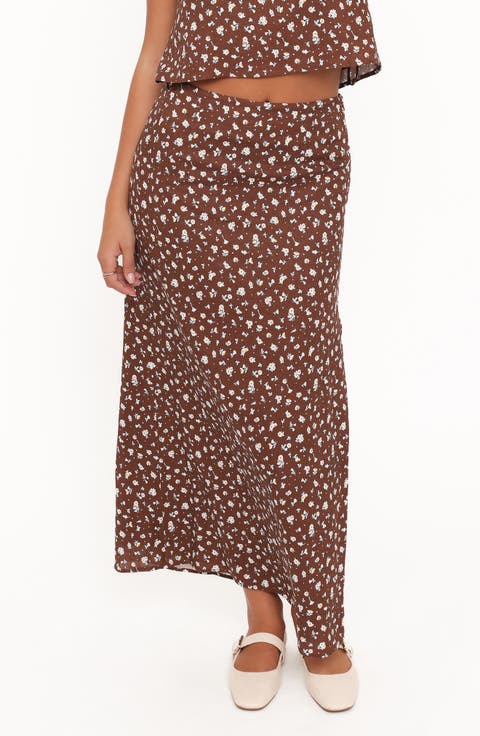 Madison Floral Maxi Skirt