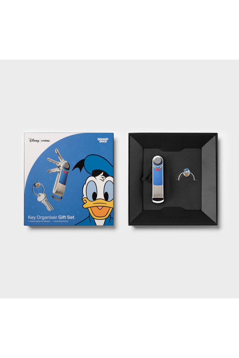 Disney Hybrid Leather Key Organiser + Ring v2 Kit, Alternate, color, Donald Duck