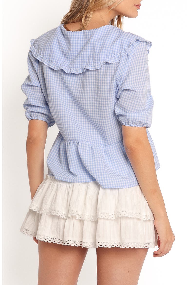 Tillio Tie Front Top, Alternate, color, BLUE