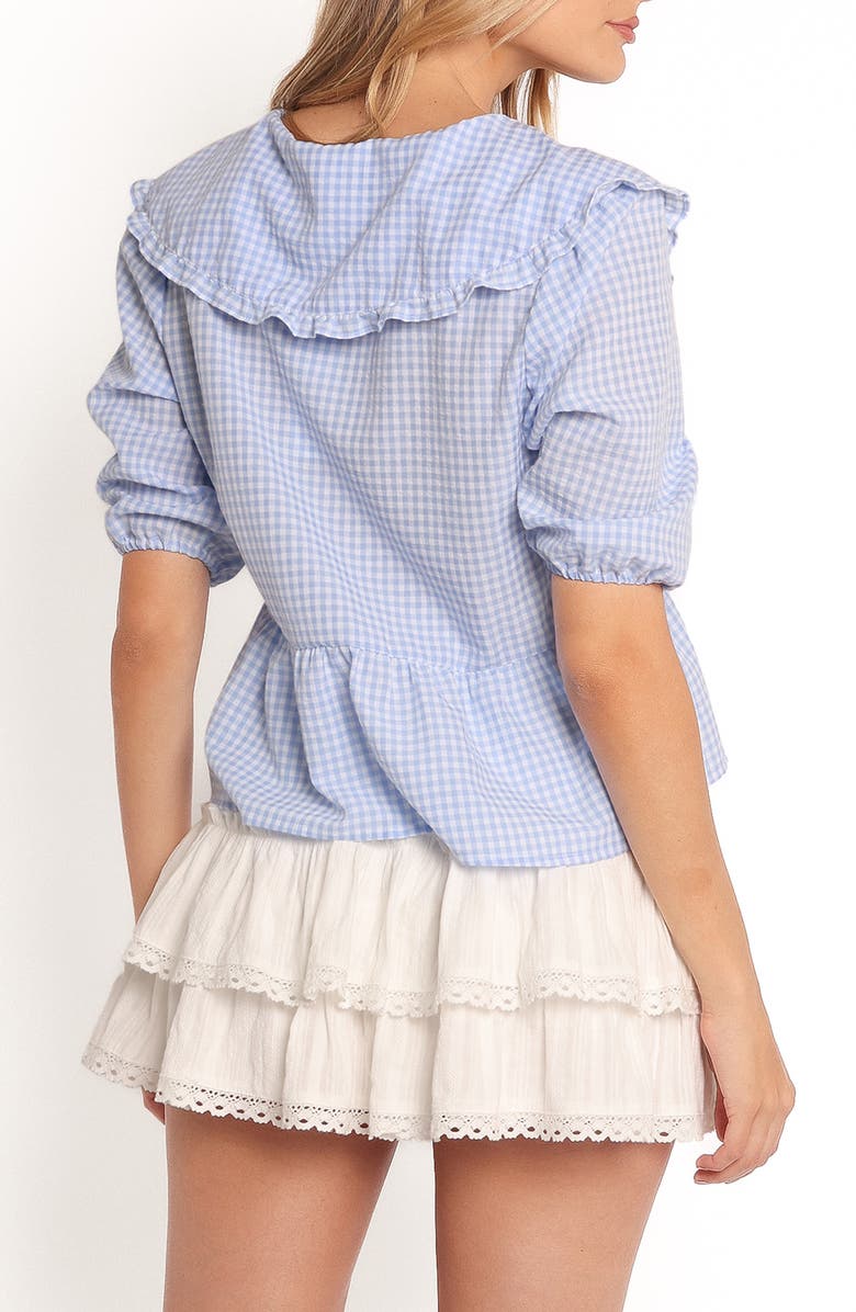 Petal & Pup Tillio Tie Front Top, Alternate, color, Blue