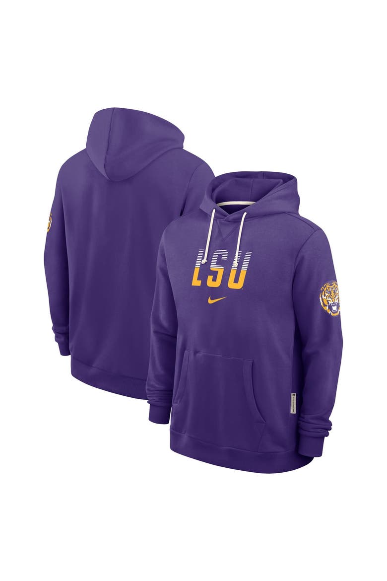 Men's Nike Purple LSU Tigers 2026 Sideline Standard Issue Dri-FIT Hoodie, Alternate, color, Purple