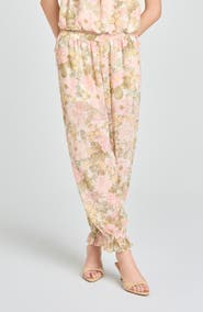 WAYF Jasmine Floral Semisheer Balloon Pants