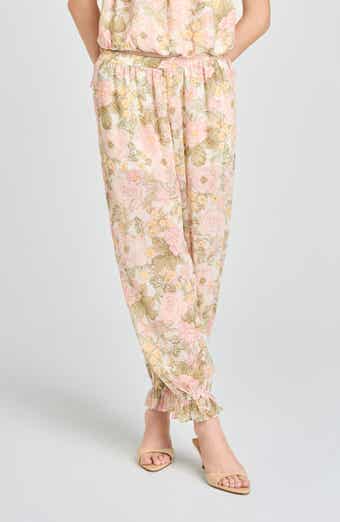 Jasmine Floral Semisheer Balloon Pants