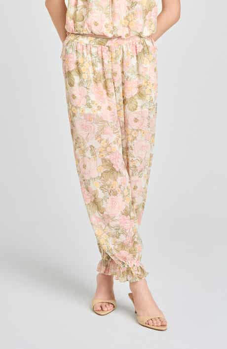 Jasmine Floral Semisheer Balloon Pants