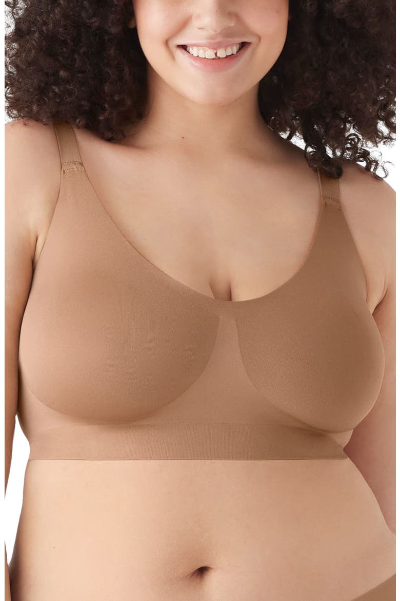 Soft Form V-Neck Adjustable Strap Bralette, Main, color, BRONZED