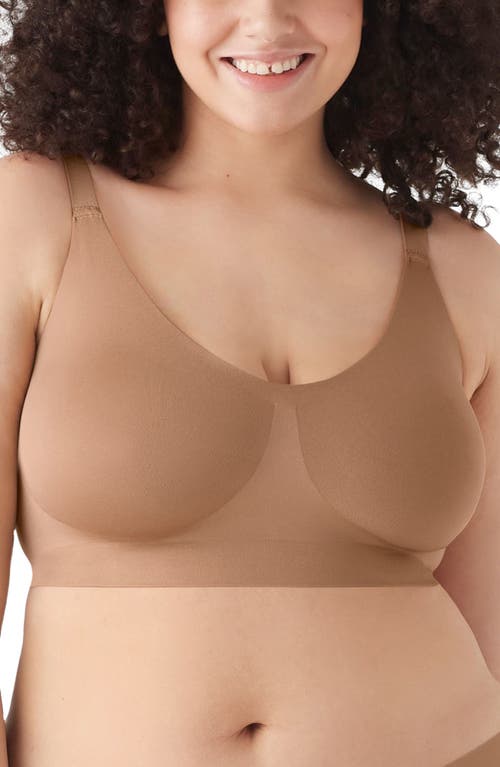 True & Co. Soft Form V-neck Adjustable Strap Bralette In Brown