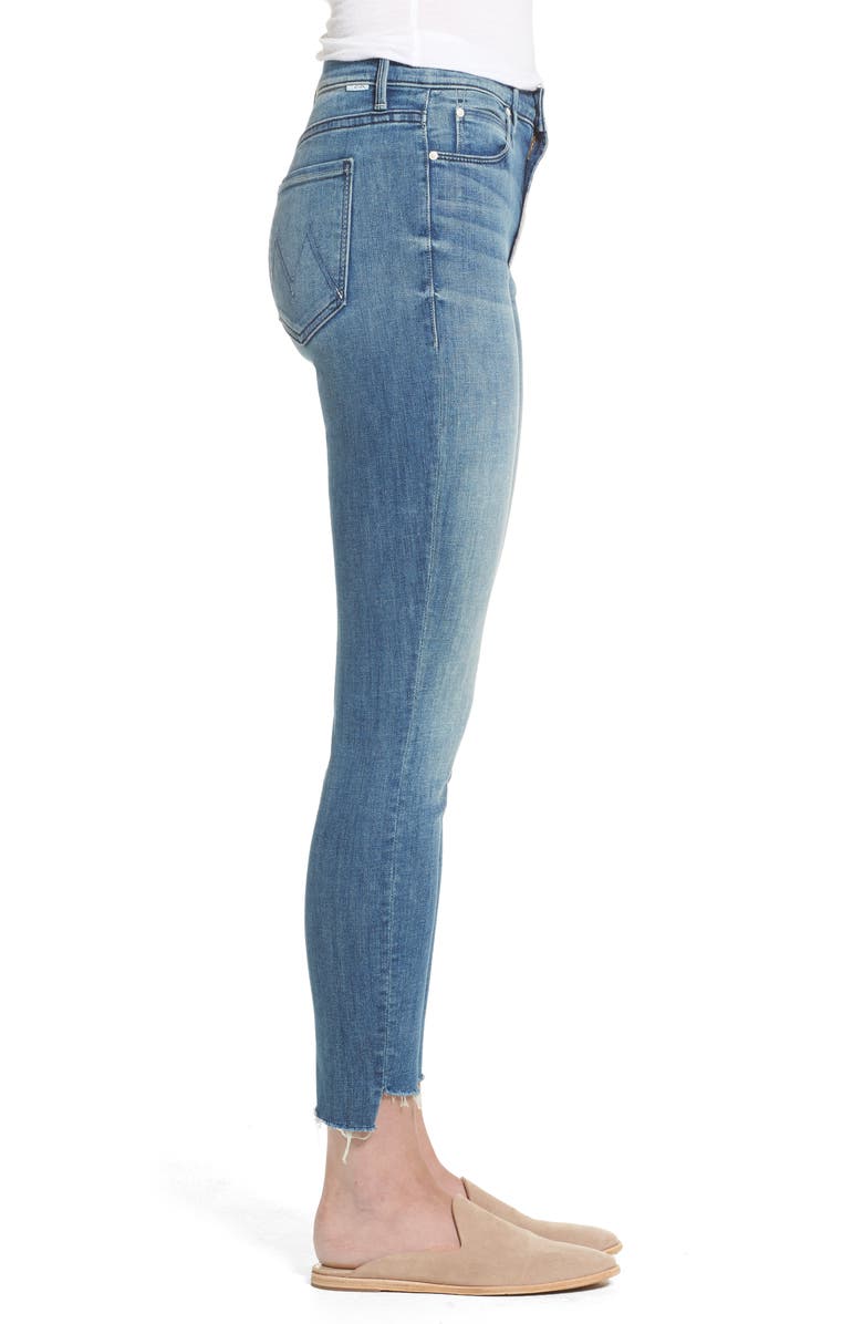 MOTHER The Stunner High Rise Ankle Fray Jeans, Alternate, color, 