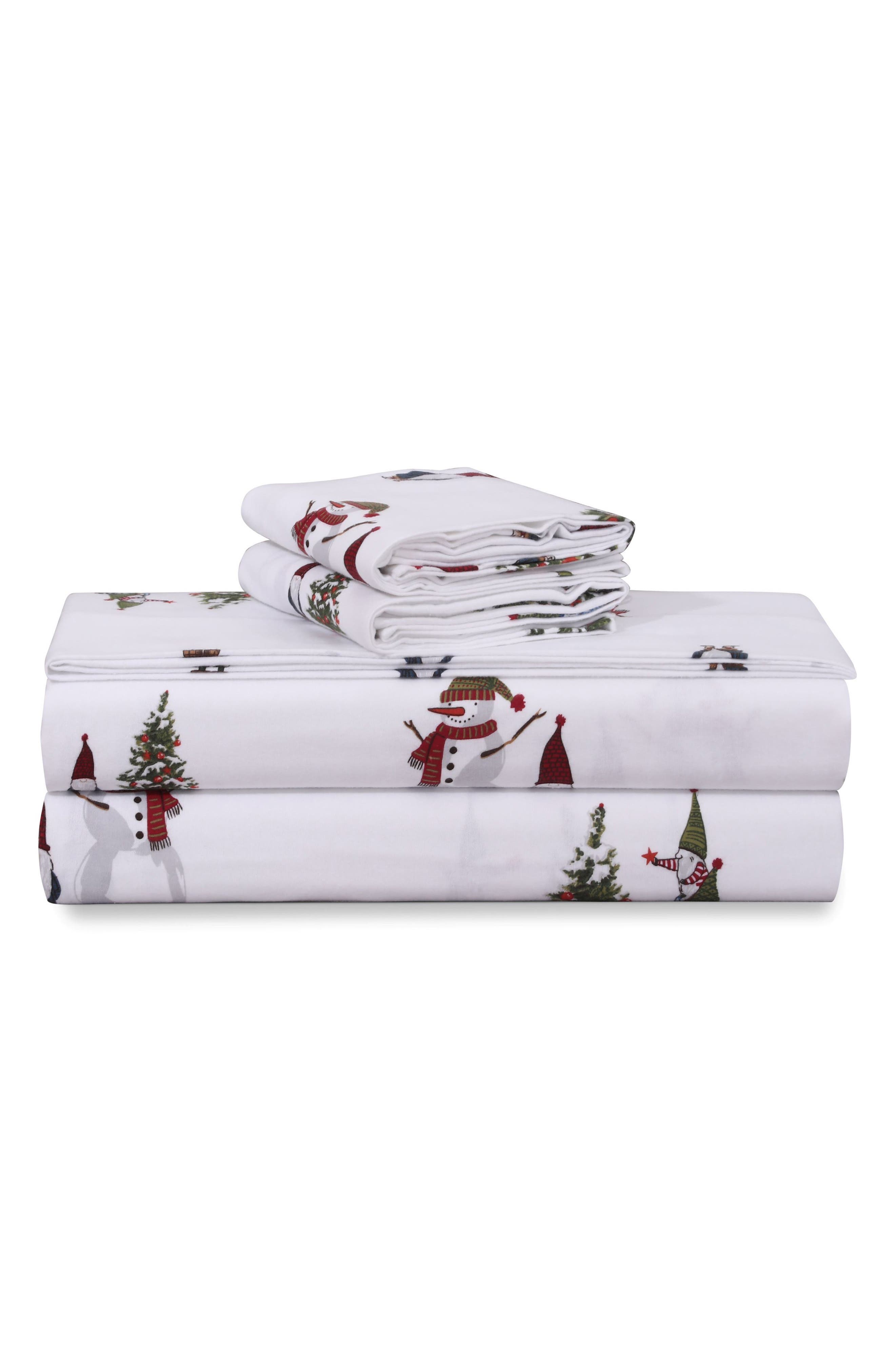 AZORES HOME Gnomes Cotton Flannel Sheet Set