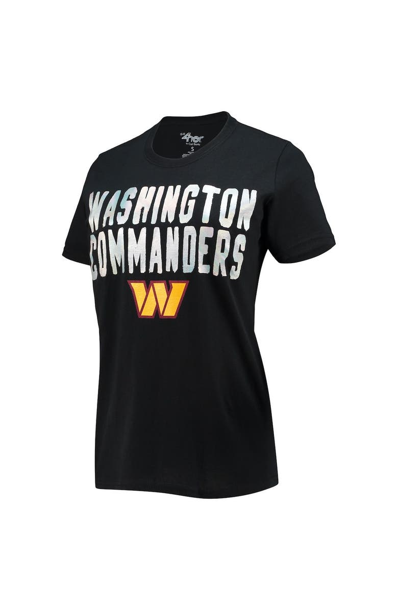 G-III 4HER BY CARL BANKS Women's G-III 4Her by Carl Banks Black Washington Commanders Endzone T-Shirt, Alternate, color, Black