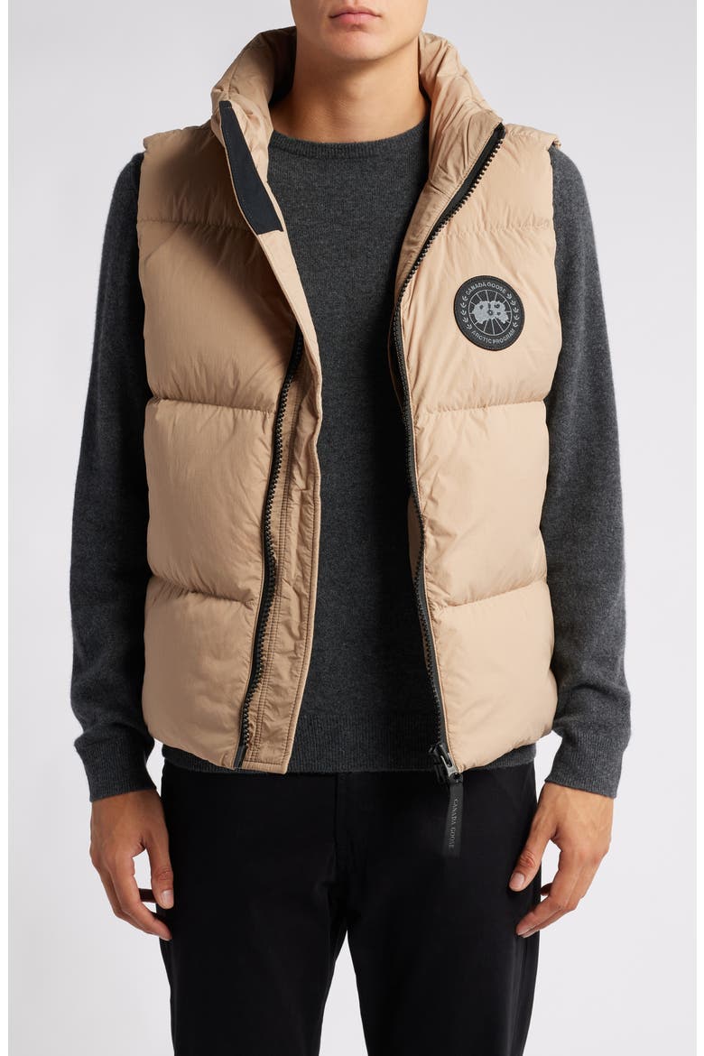 Lawrence 750 Fill Power Down Vest, Main, color, DESERT SAND-SABLE DESERT