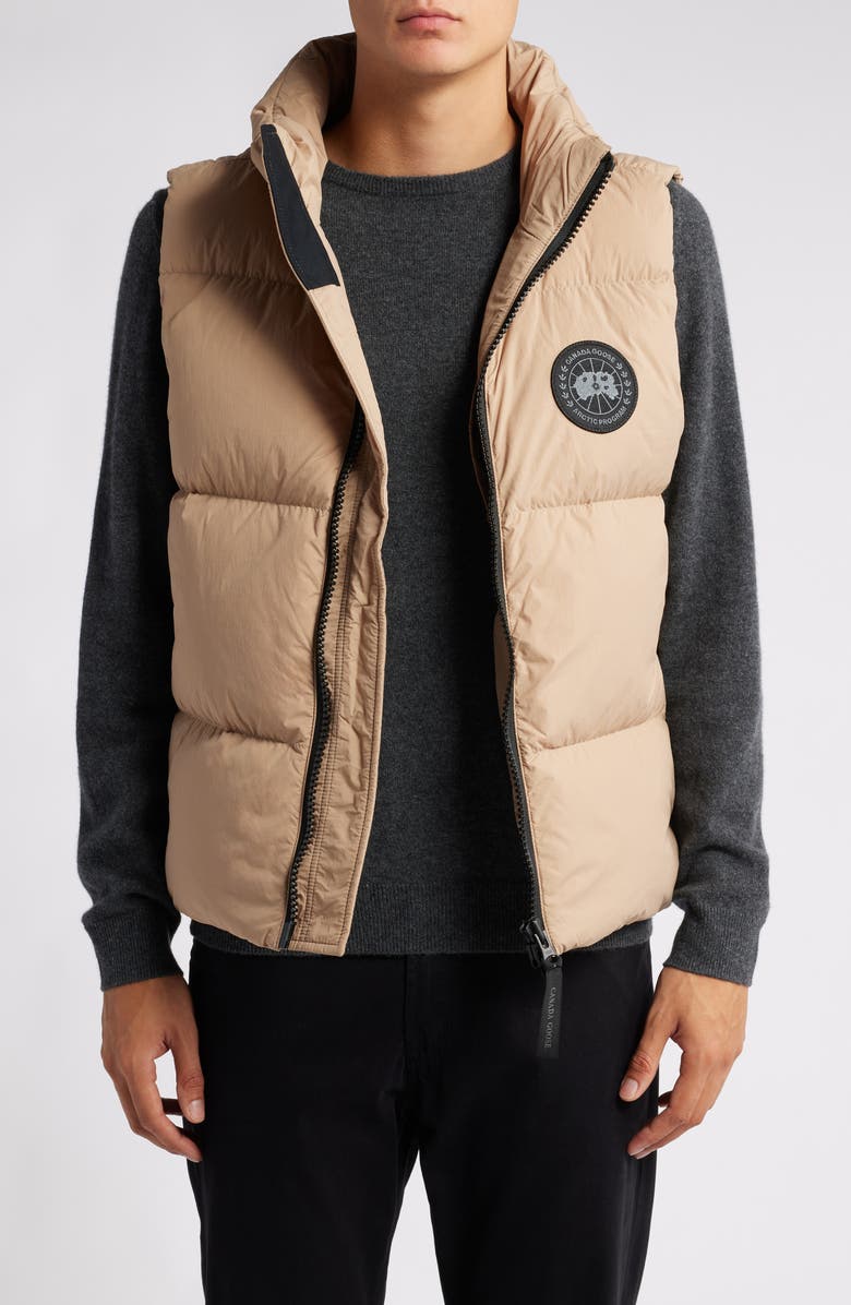 Canada Goose Lawrence 750 Fill Power Down Vest, Main, color, Desert Sand-Sable Desert