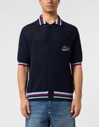 PHILIPP PLEIN Knitted Polo Shirt Plein Stars Patch Men