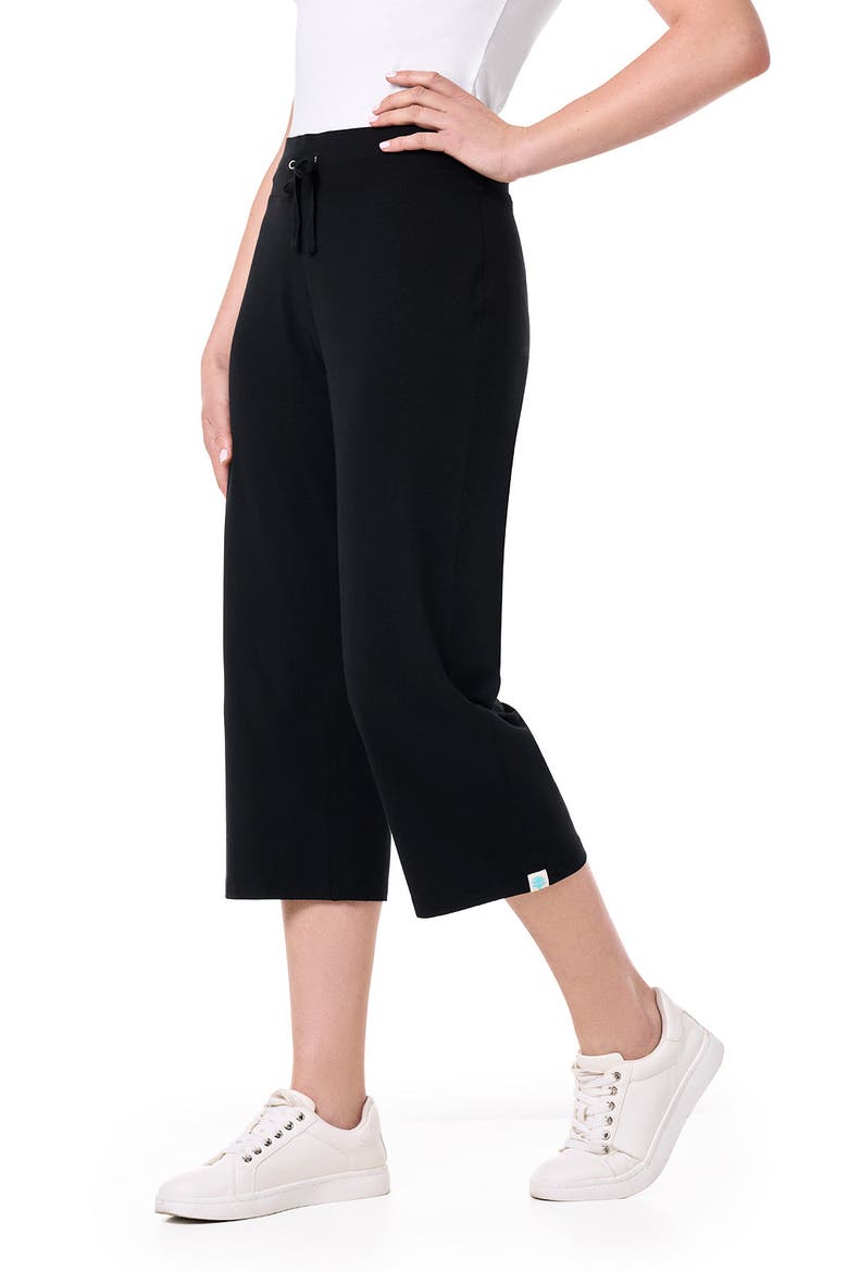 Windley Beach Capris, UPF 50+ Sun Protection, Alternate, color, Black