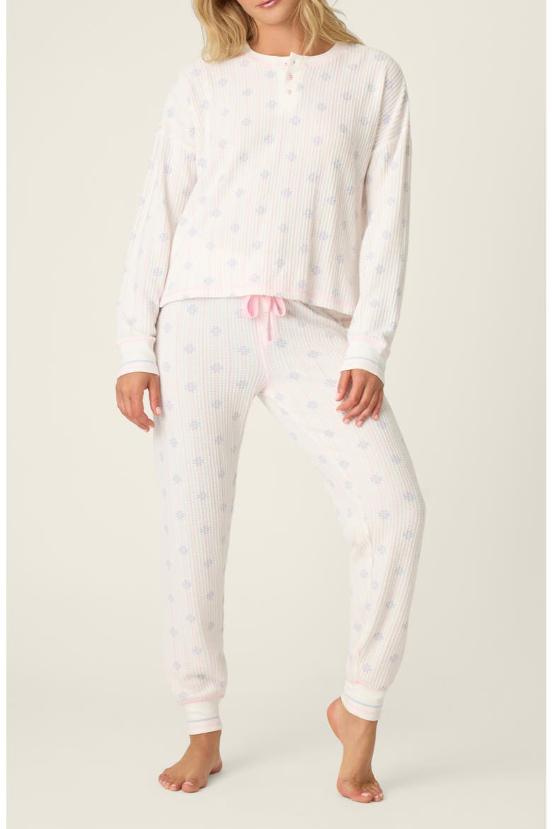 Brushed Thermal Knit Pajamas, Main, color, IVORY