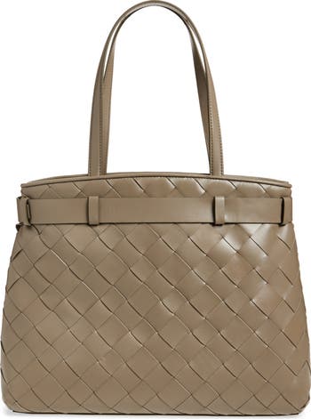 Cleo Woven Leather Tote