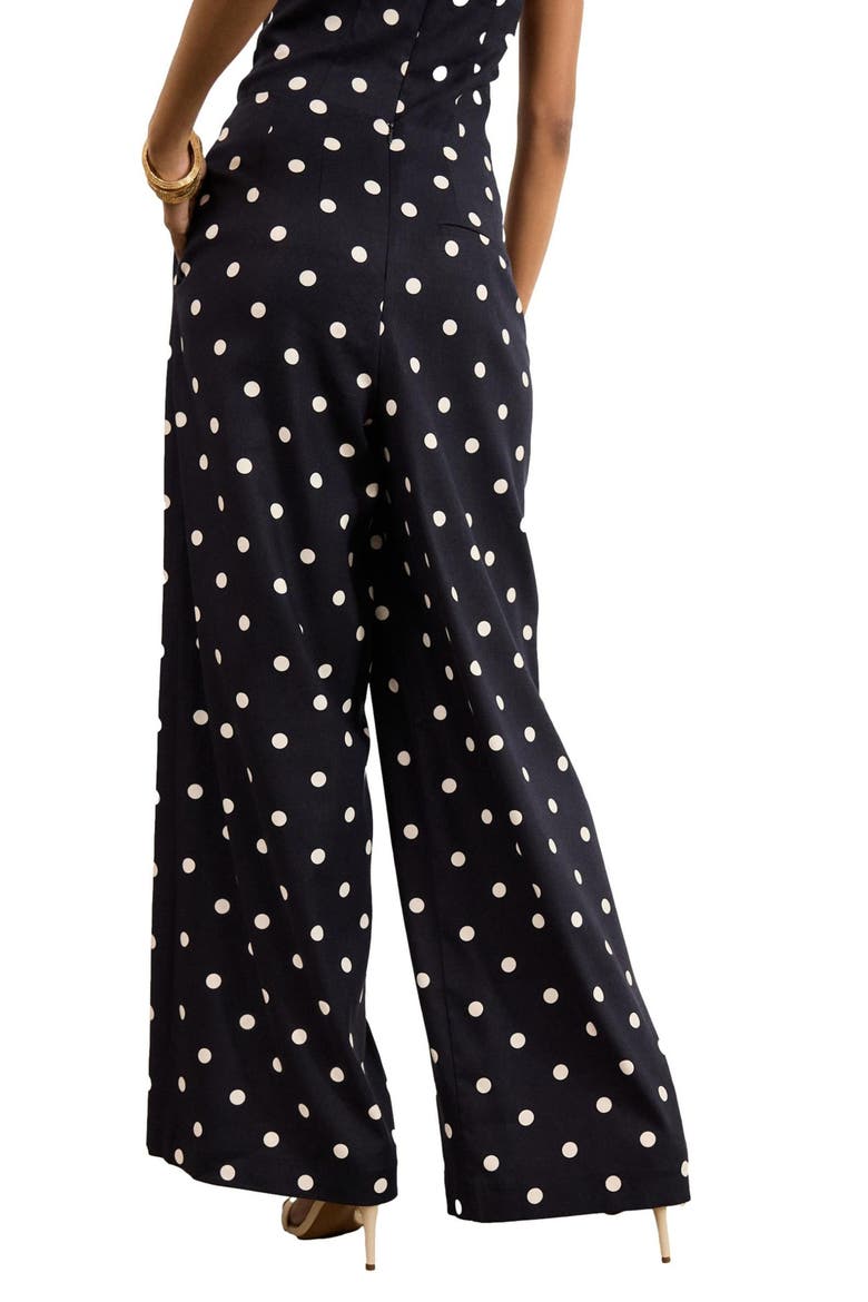 Textured Spot Pants, Alternate, color, BLACK