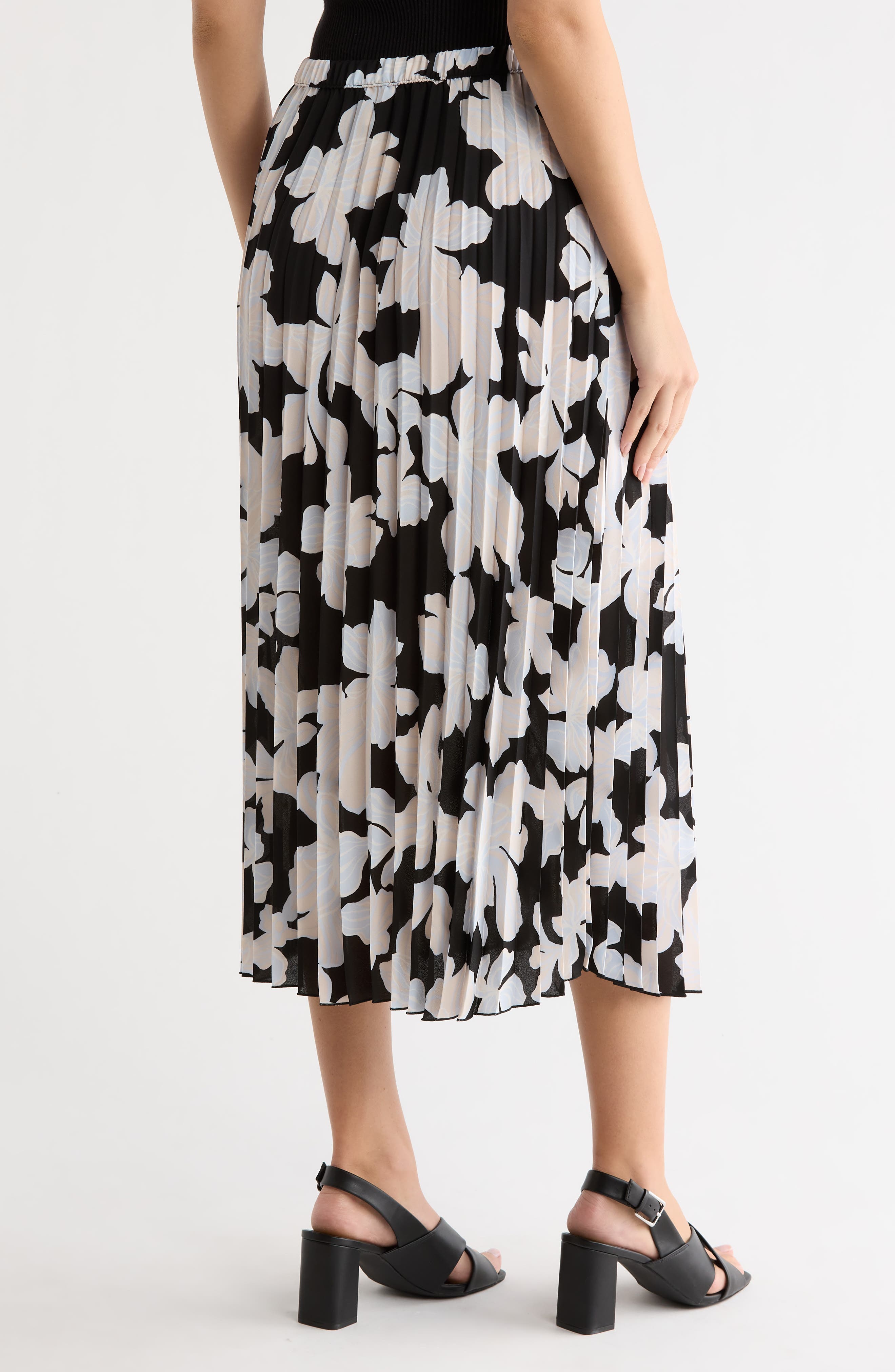Chiffon Pleated Midi Skirt - image 4
