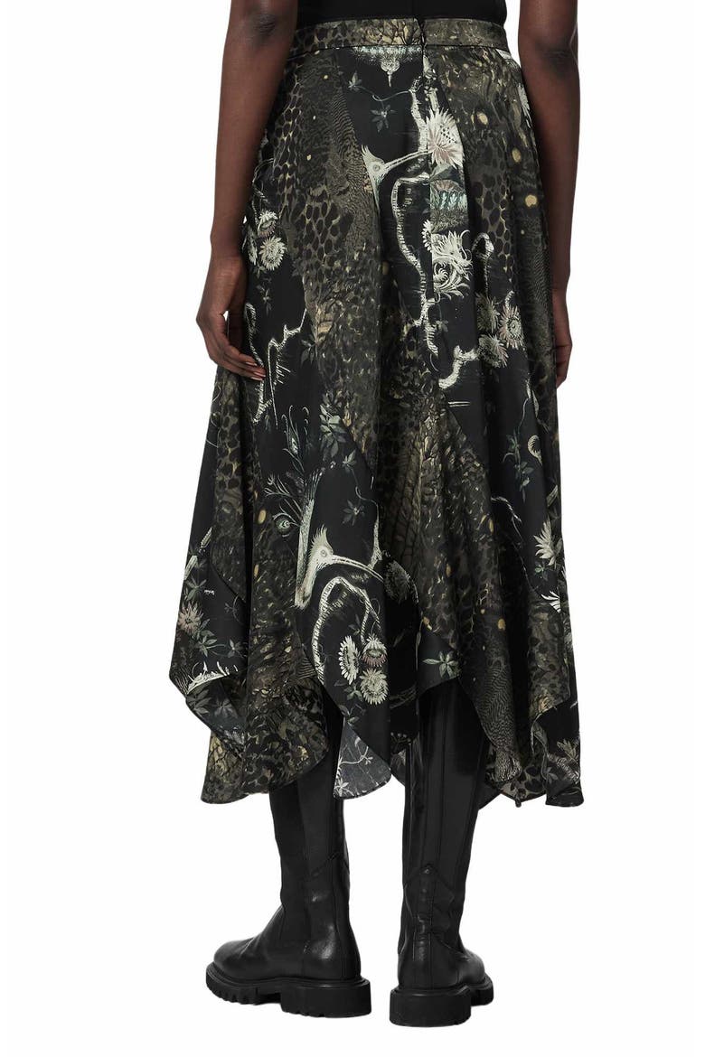 Arleen Print Midi Skirt, Alternate, color, TARAVAO SOFT GREEN