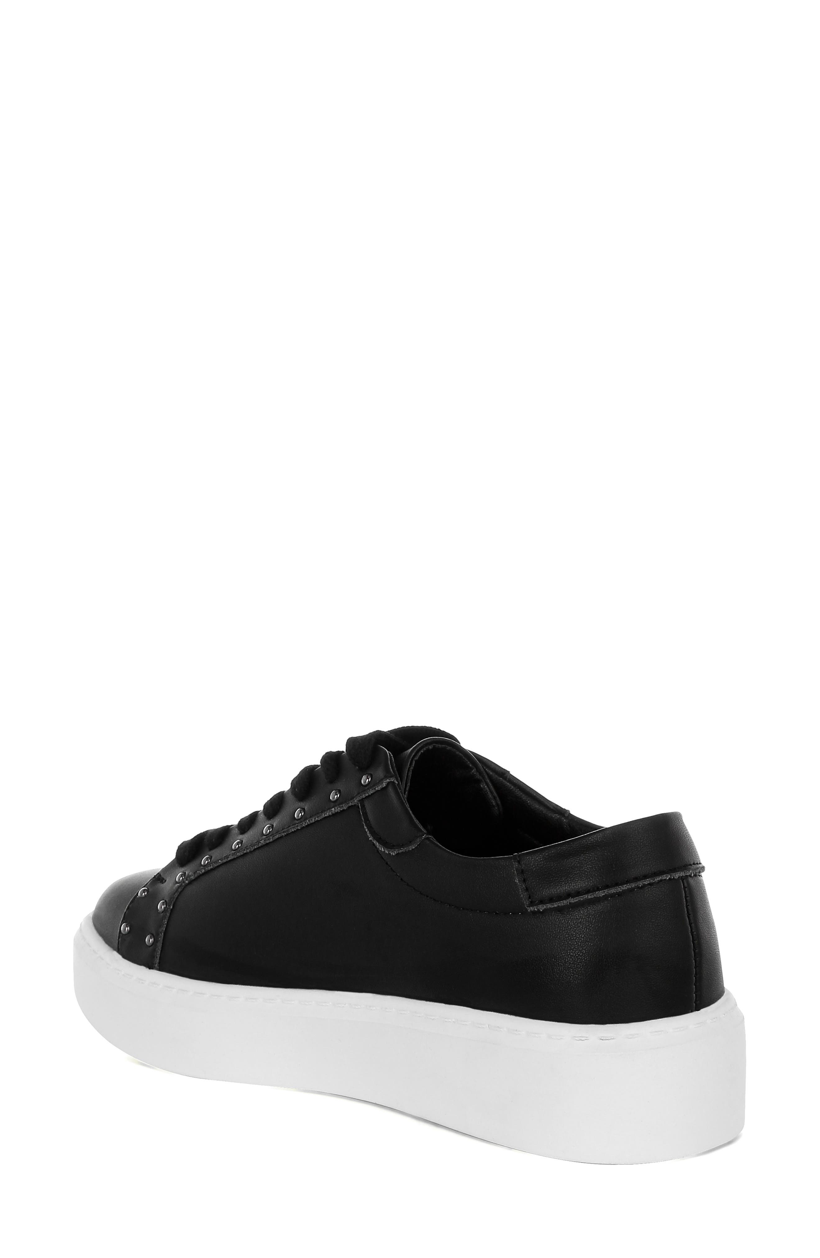 Rag & Co Strider Studded Platform Sneaker, Alternate, color, Black