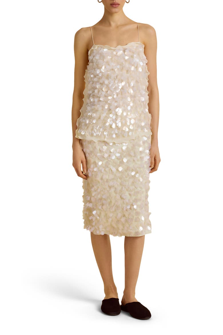 Camisole w/ Paillette, Alternate, color, Ivory