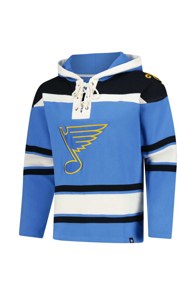 Men's '47  Blue St. Louis Blues Superior Lacer Hoodie, Alternate, color, Blue