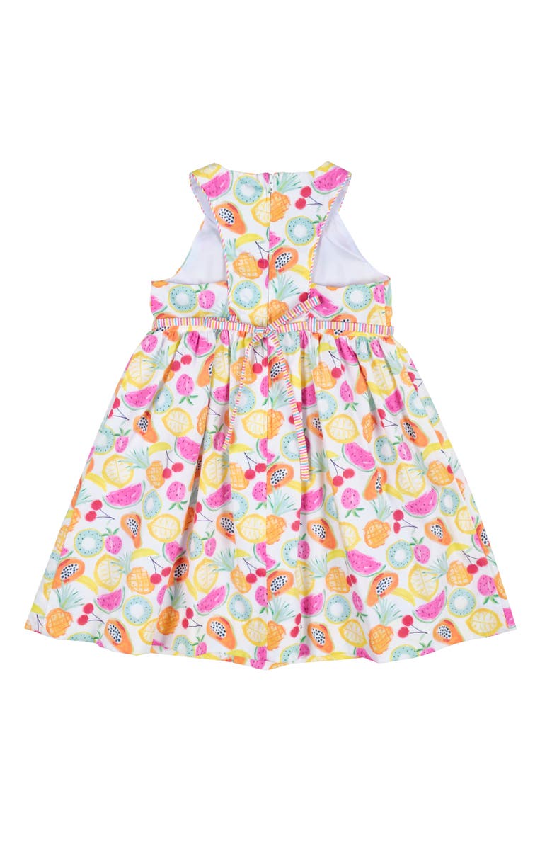 Florence Eiseman Fruit Print Dress, Alternate, color, White / Multicolor