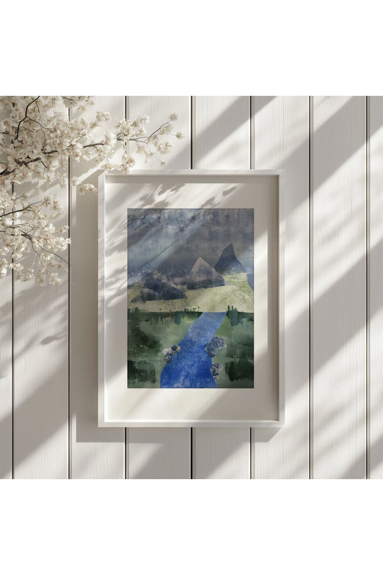 Mountain Trail Framed Print, Alternate, color, Multi