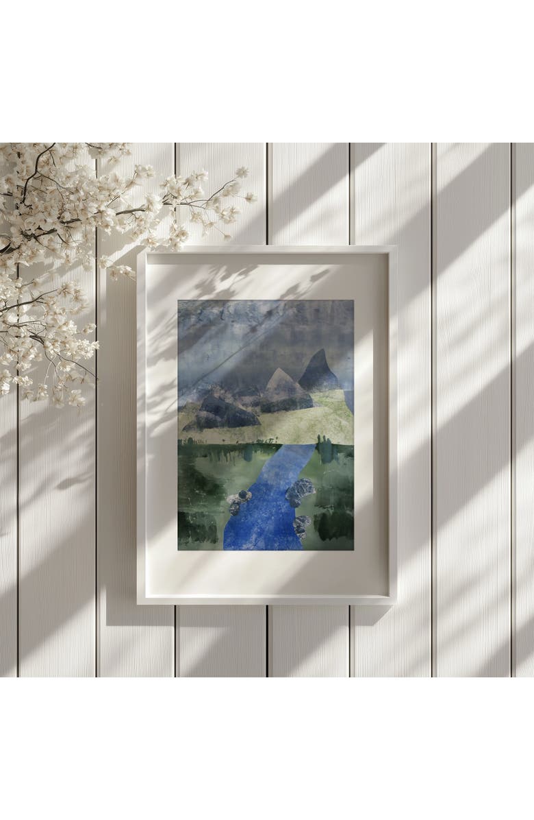 Artxtiles Mountain Trail Framed Print, Alternate, color, Multi
