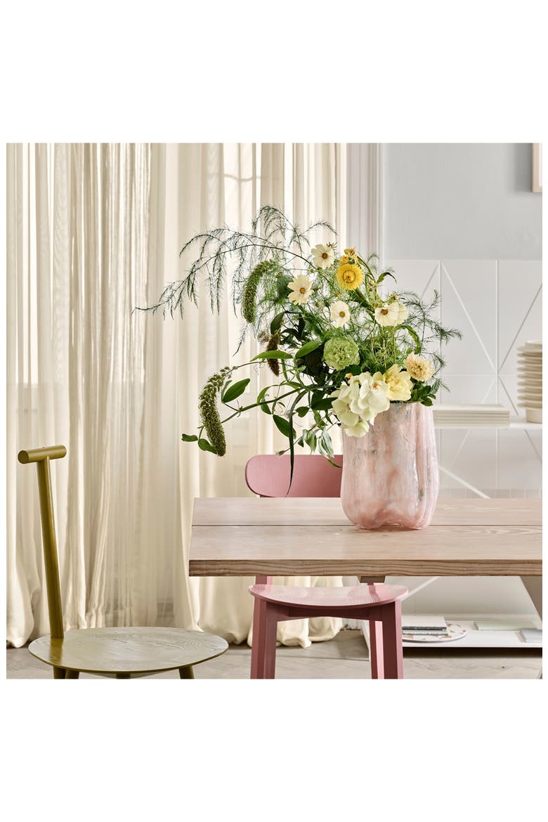 Crackle Tall Vase, Alternate, color, PINK