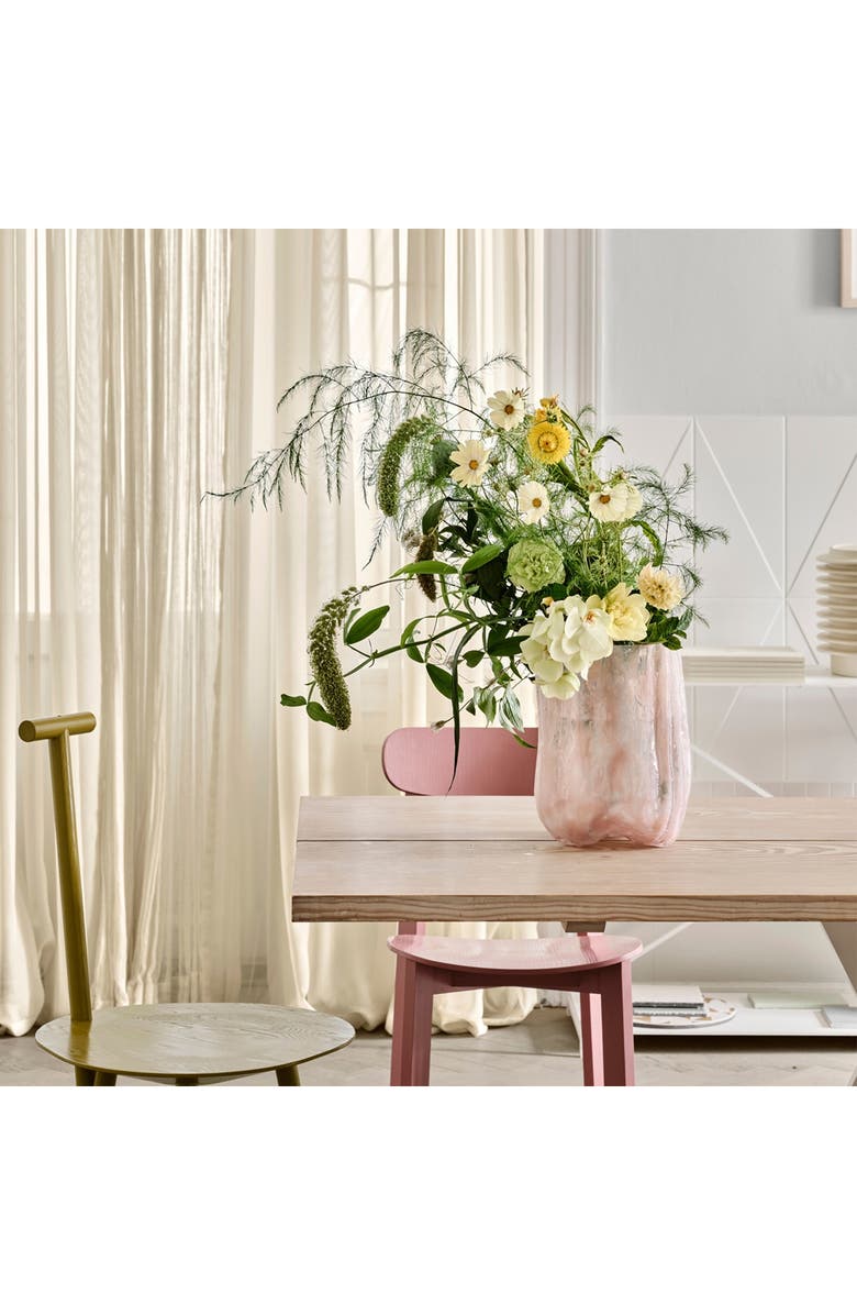 Kosta Boda Crackle Tall Vase, Alternate, color, Pink