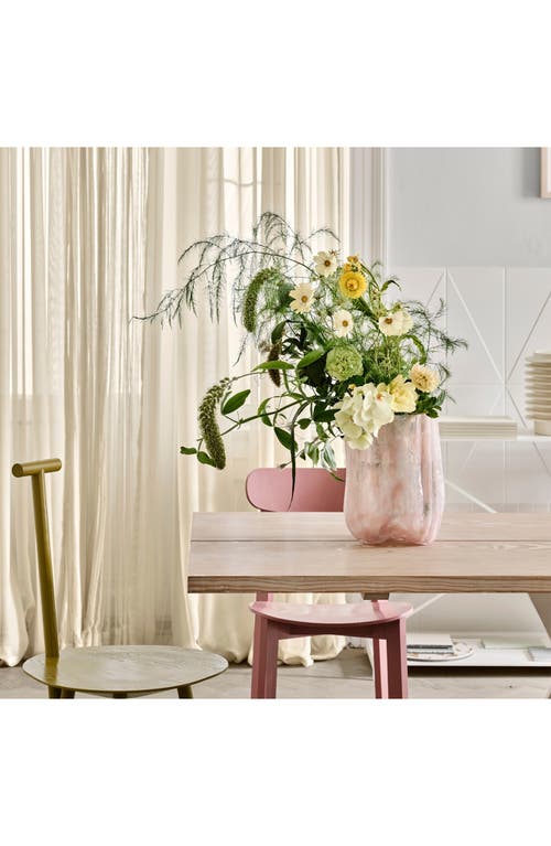 Kosta Boda Crackle Tall Vase In Pink
