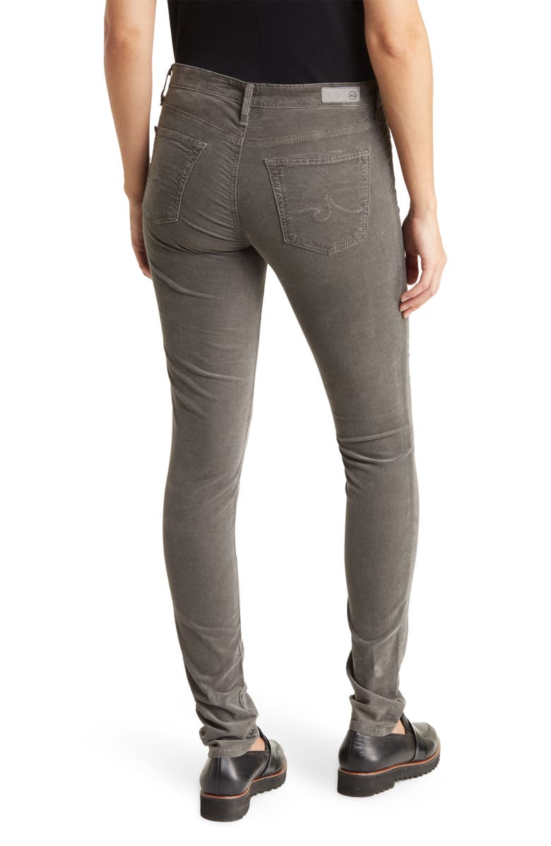 AG Skinny Velvet Stretch Corduroy Legging Pants, Alternate, color, 