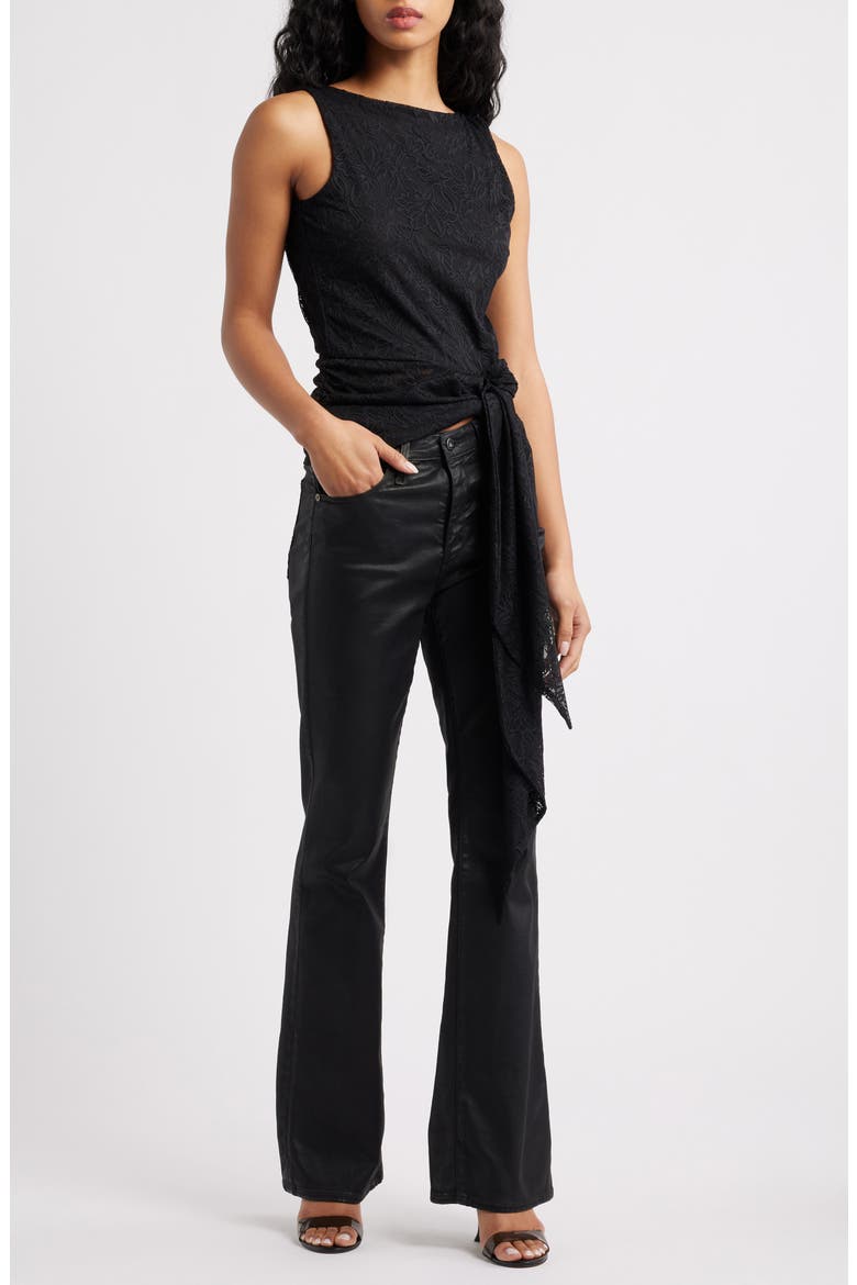 Batya Backless Lace Top, Main, color, NOIR