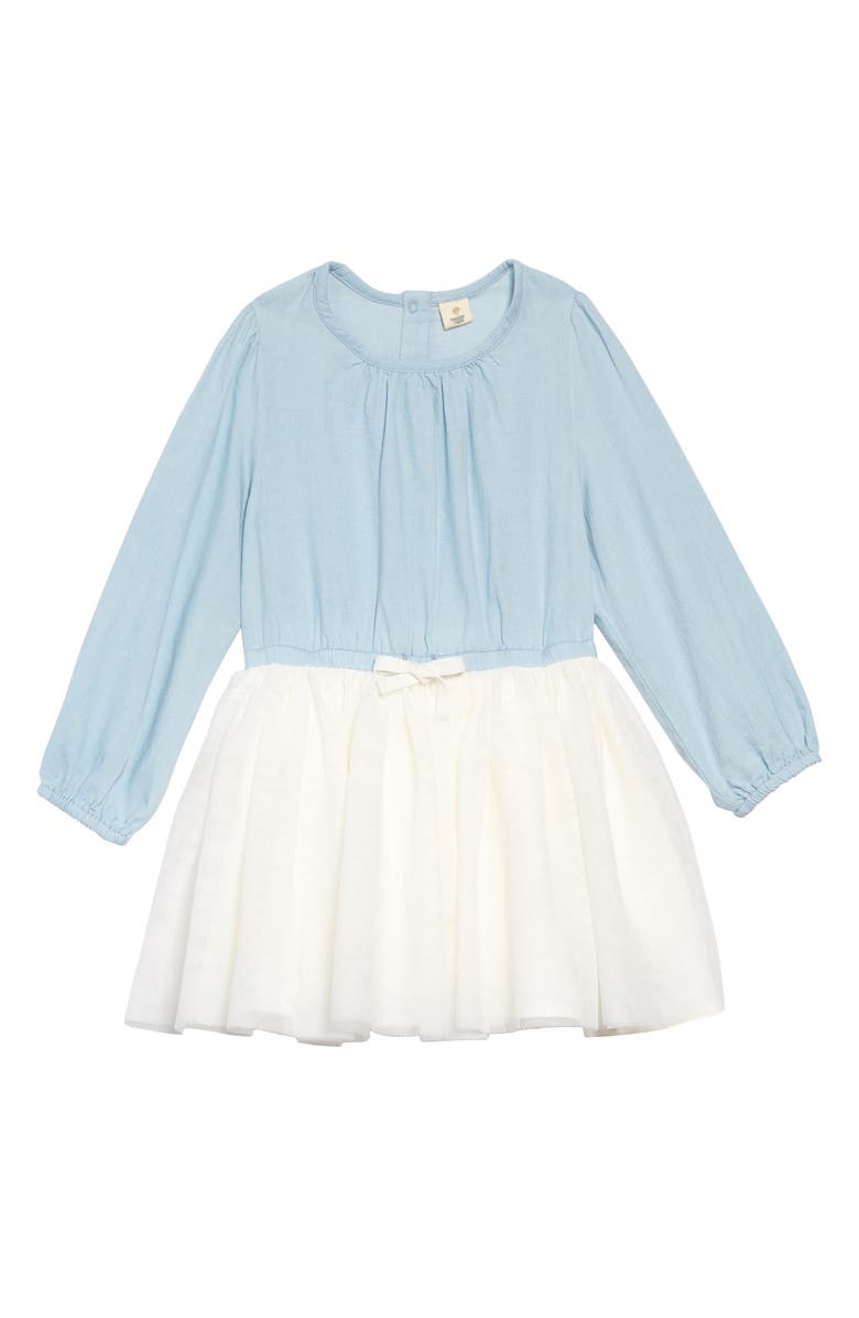 Tucker + Tate Denim Tulle Dress, Main, color,