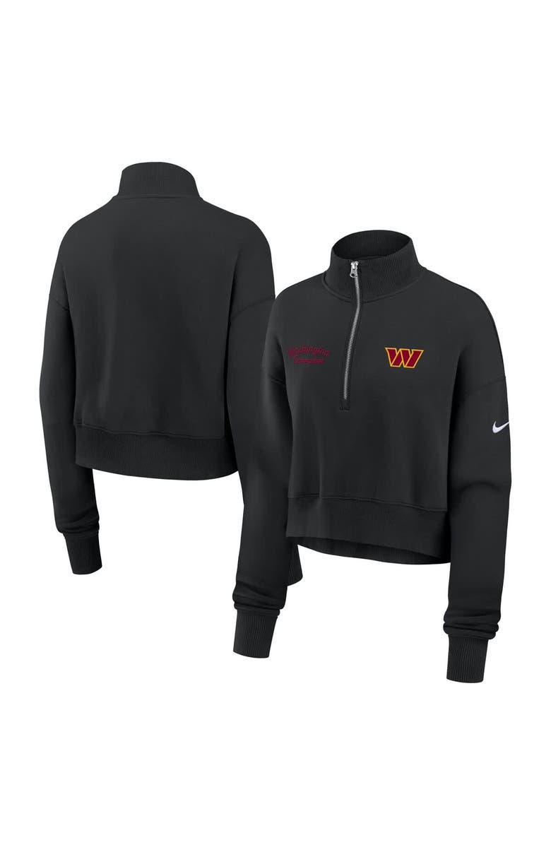 Nike Women's Nike Black Washington Commanders Primetime Phoenix Half-Zip Sweatshirt, Main, color, Black